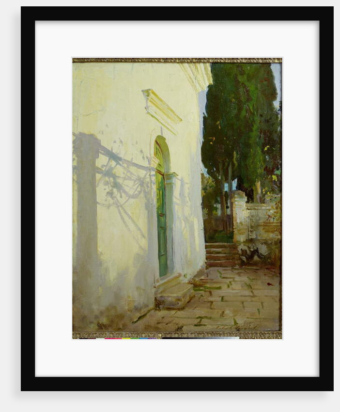 Shadows on a wall in Corfu by John Singer Sargent