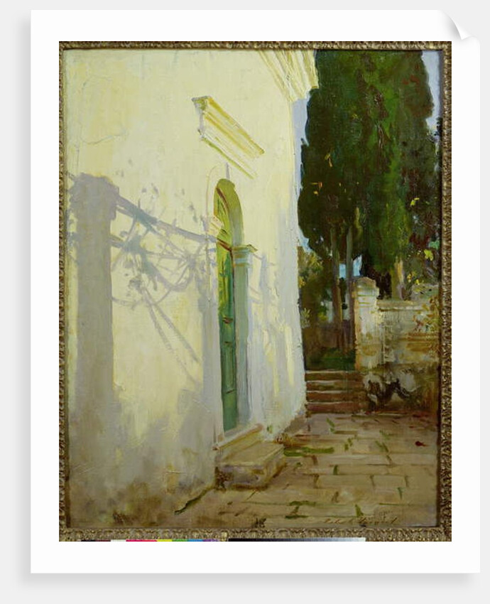 Shadows on a wall in Corfu by John Singer Sargent