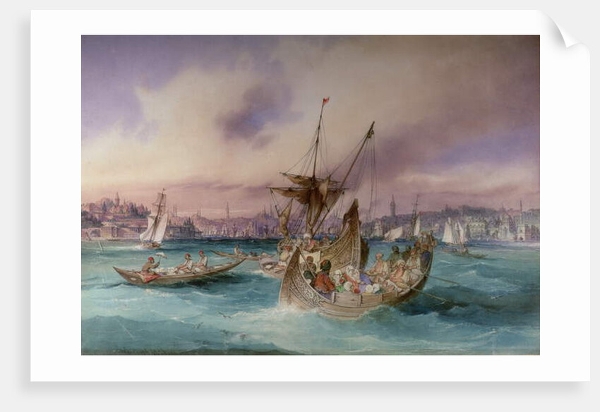 The Entrance to the Golden Horn, Constantinople by Amadeo Preziosi