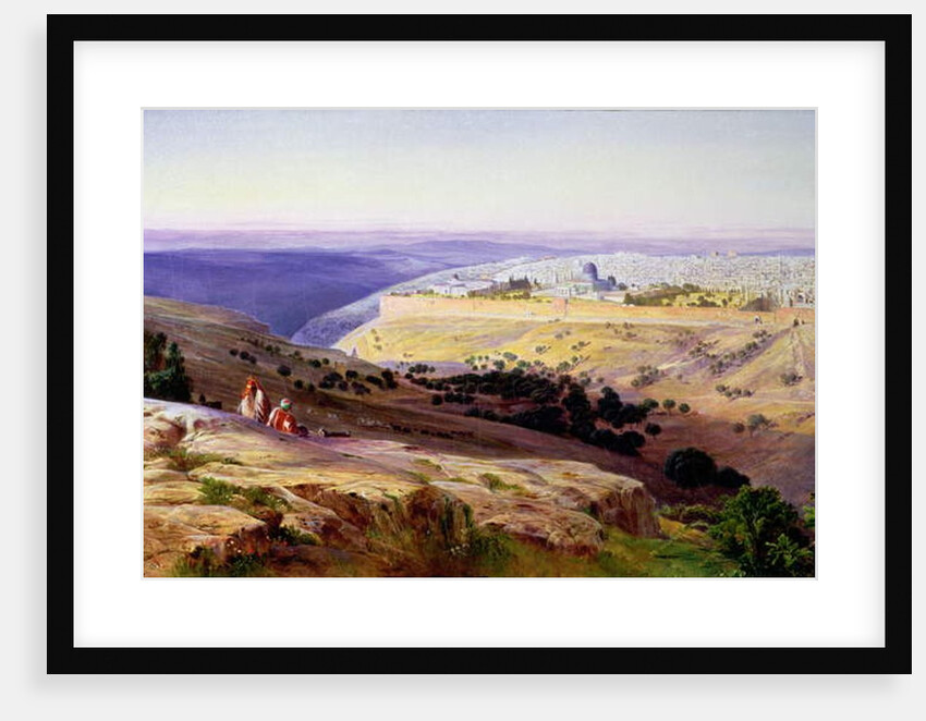 Jerusalem from the Mount of Olives, Sunrise, 1859 by Edward Lear