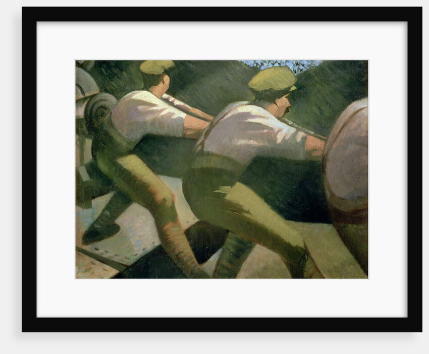 Loading a Gun in the Trenches, 1918 by Christopher Richard Wynne Nevinson