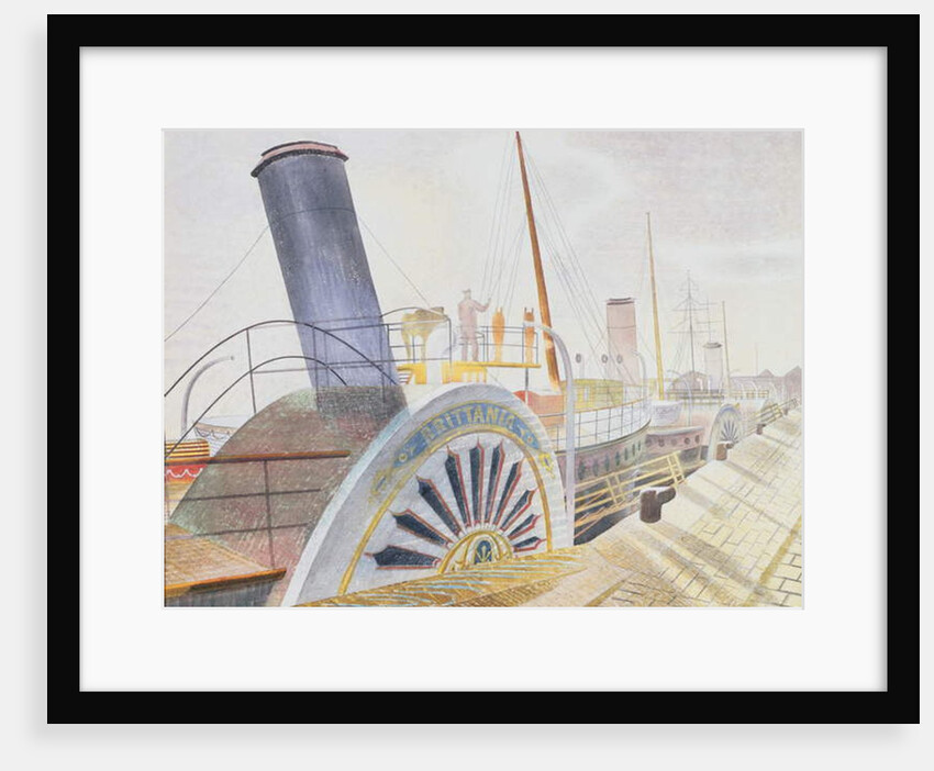 Paddle Steamers, Bristol Quay by Eric Ravilious