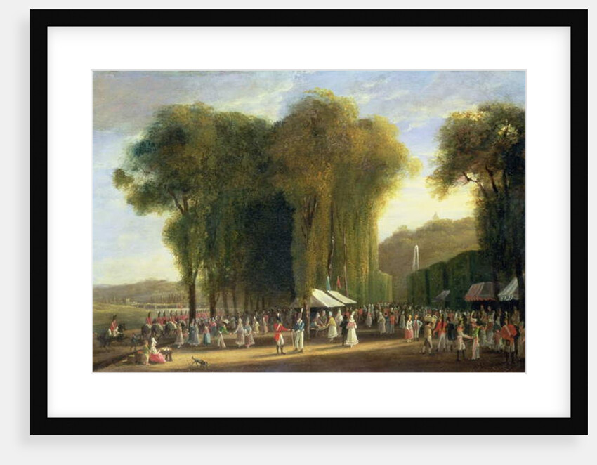 Jour de Fete at St.Cloud: British troops on duty, September 1815 by Amelia Long
