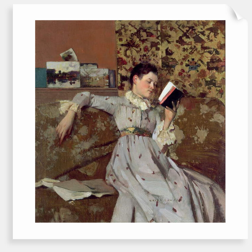Caterina Reading a Book, c.1888 by James Kerr-Lawson