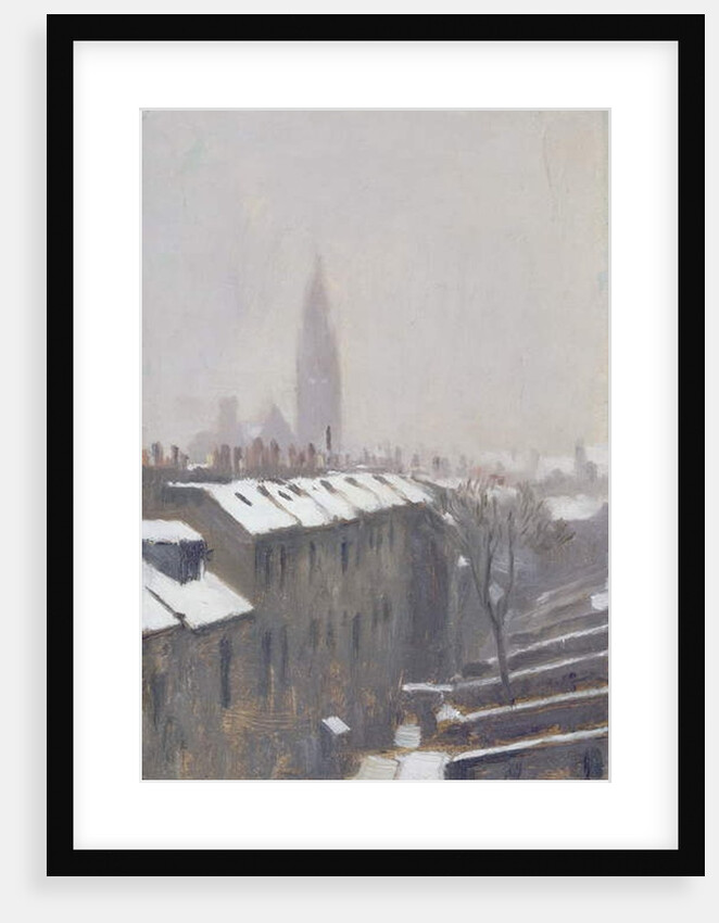 Duke Street under Snow, Edinburgh, 1870 by George Reid