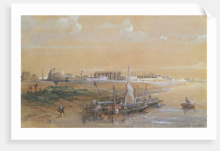Luxor on the Nile, 1839 by David Roberts