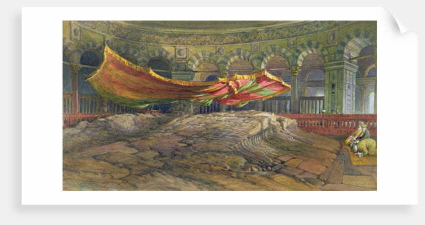 The Sakrah or Sacred Rock, Jerusalem, 1876 by William 'Crimea' Simpson