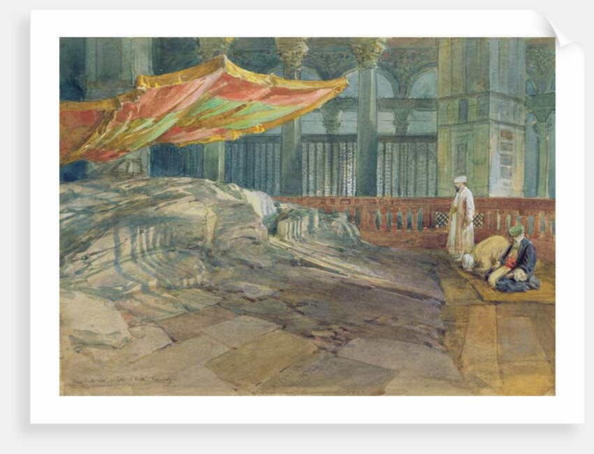 The Sakrah or Sacred Rock, Jerusalem, 1879 by William 'Crimea' Simpson