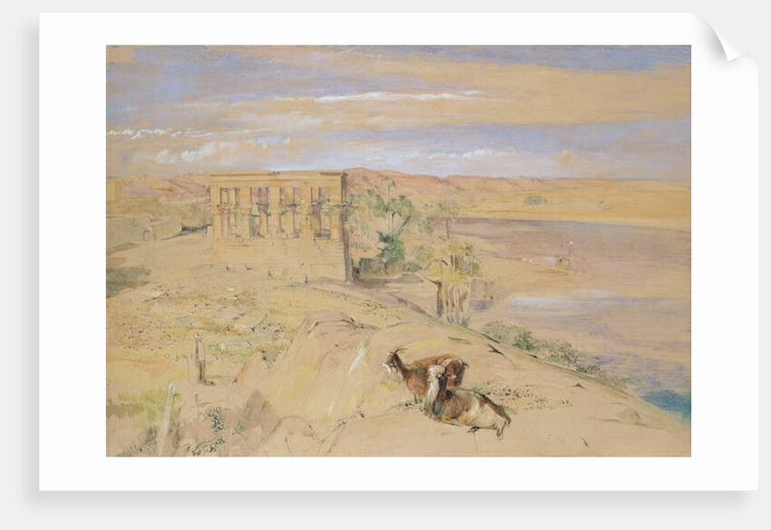 The Hypaethral Temple at Philae, 1850 by John Frederick Lewis