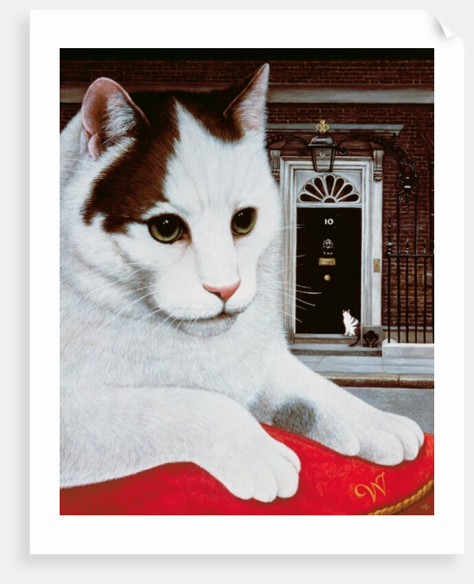 Wilberforce, the Number 10 Cat, 1987 by Frances Broomfield