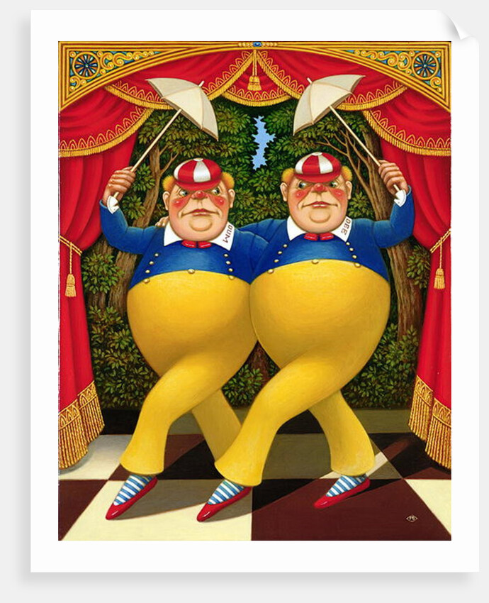 Tweedledum and Tweedledee, 1998 by Frances Broomfield