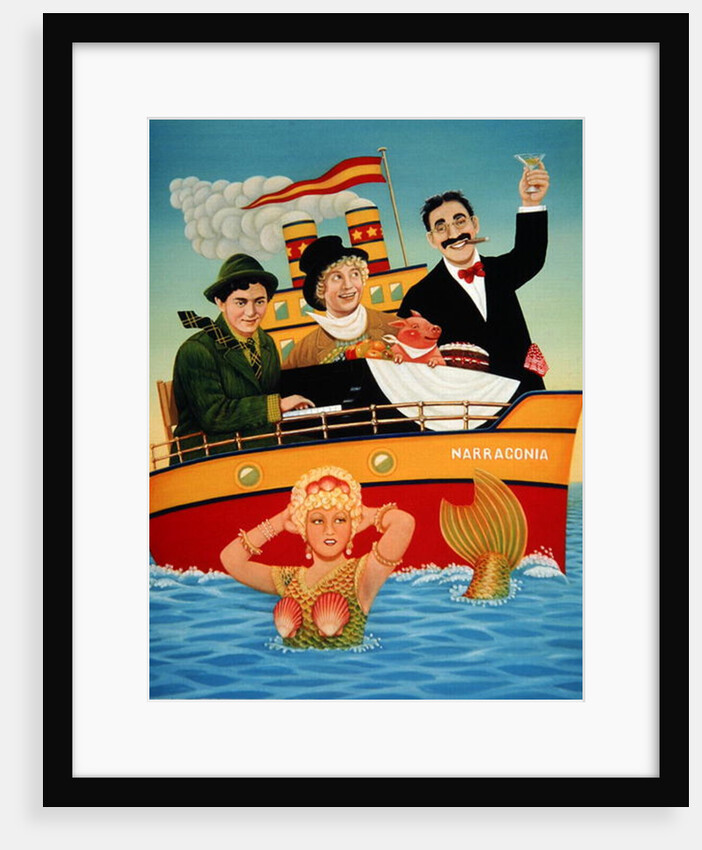 Three Men in a Tub, 1994 by Frances Broomfield