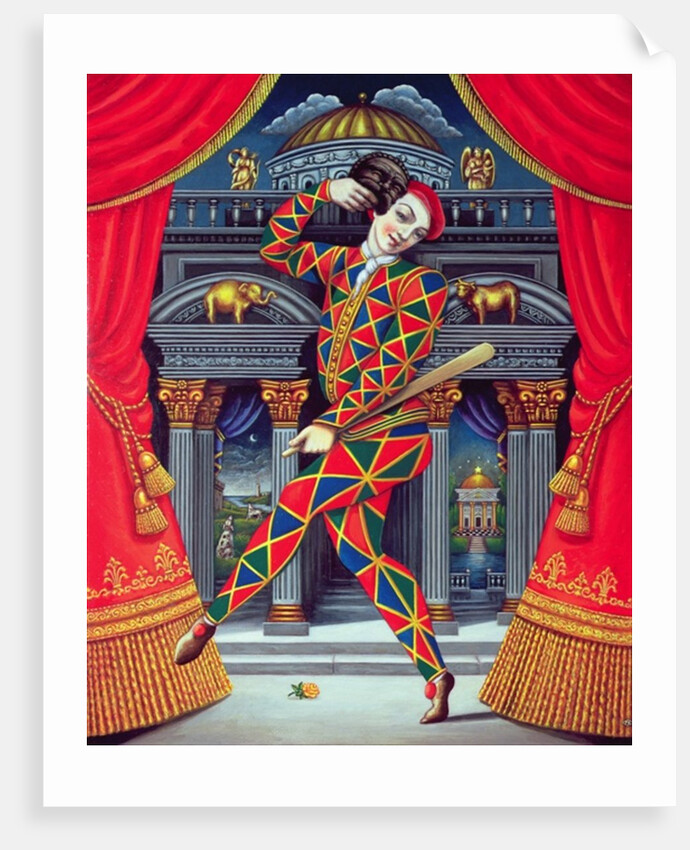 Harlequin at the Gates of Horn and Ivory, 2007 by Frances Broomfield