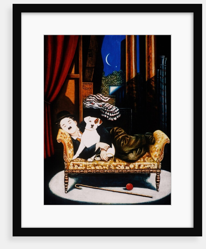 Charlie Chaplin and 'Scraps', 1992 by Frances Broomfield