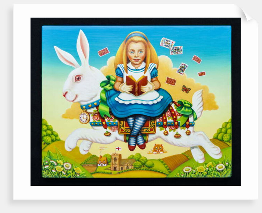 Alice and the White Rabbit, 2013 by Frances Broomfield