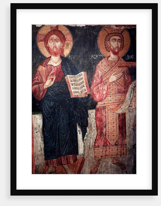 Christ with Saint Constantine Timios Stavros tou Agiasmati church by Anonymous
