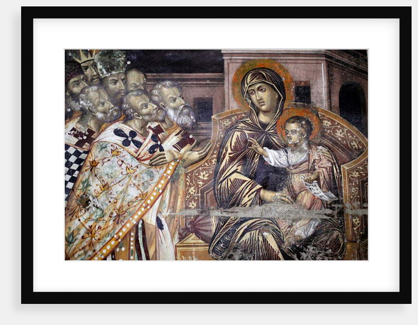 The virgin Mary and jesus blessing Kings and bishops by Anonymous