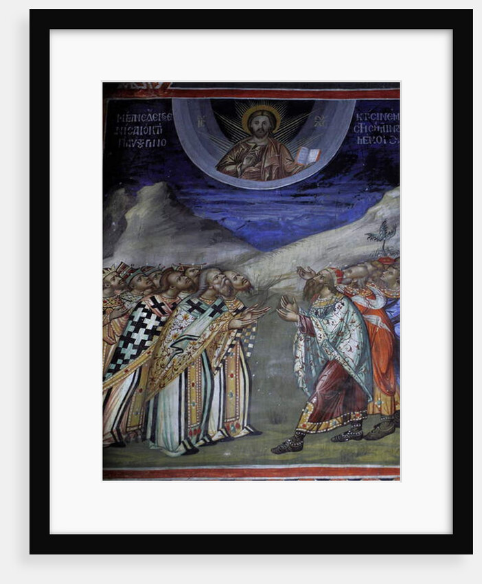 Christ in glory controling the temporal and spiritual forces by Anonymous