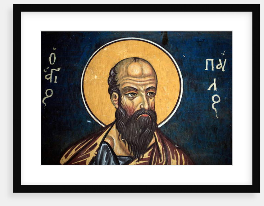 Saint Paul: Byzantine fresco by Anonymous