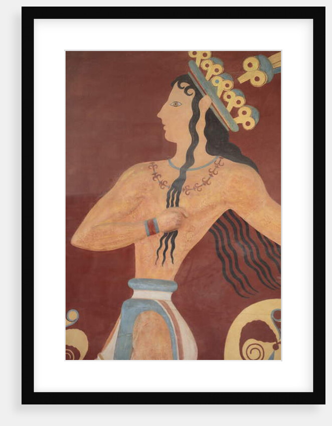 Prince of the Lilies fresco by Minoan Minoan