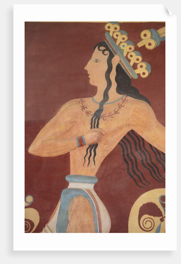 Prince of the Lilies fresco by Minoan Minoan