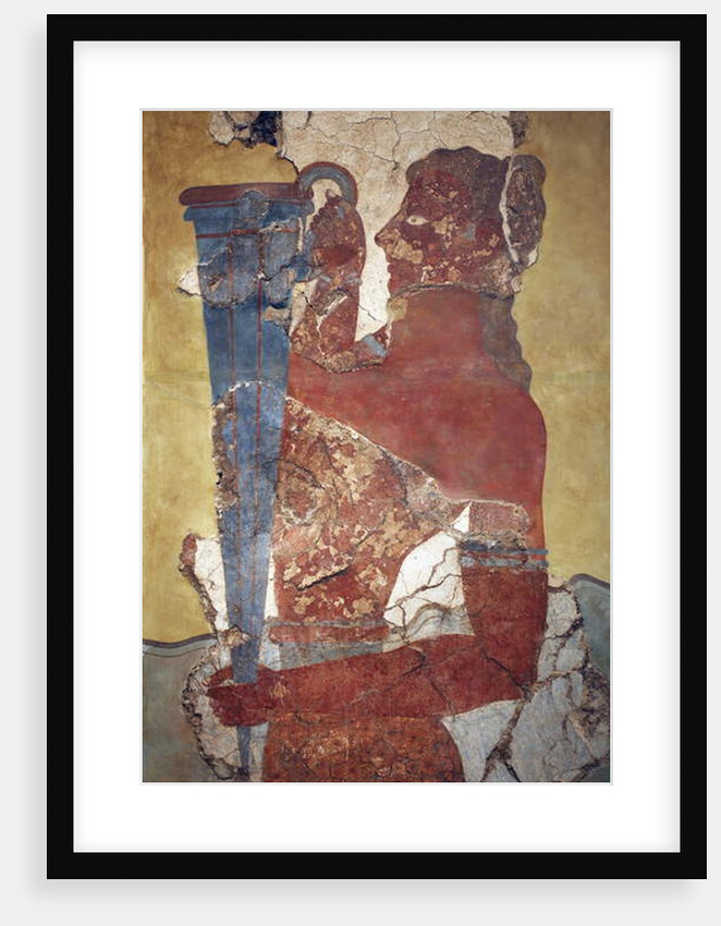 Copy - Minoan art. The “Cup-Bearer”, a figure from the procession Fresco by Minoan Minoan