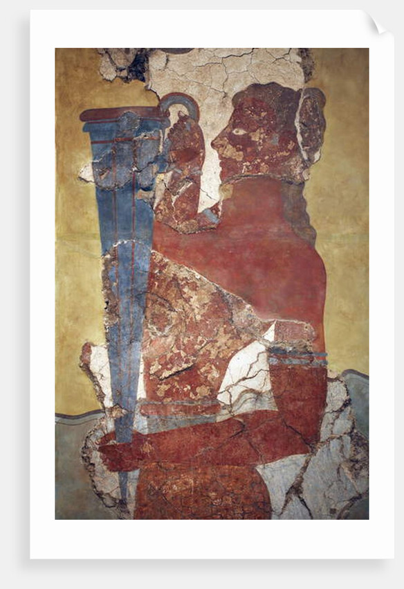 Copy - Minoan art. The “Cup-Bearer”, a figure from the procession Fresco by Minoan Minoan