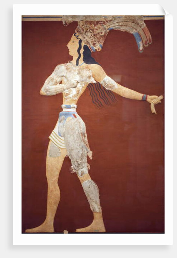 Prince of the Lilies fresco by Minoan Minoan