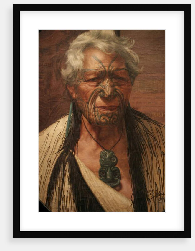 An Aristocrat Atama Paprangi, Chieftain of the Te Rarawa Tribe by Anonymous