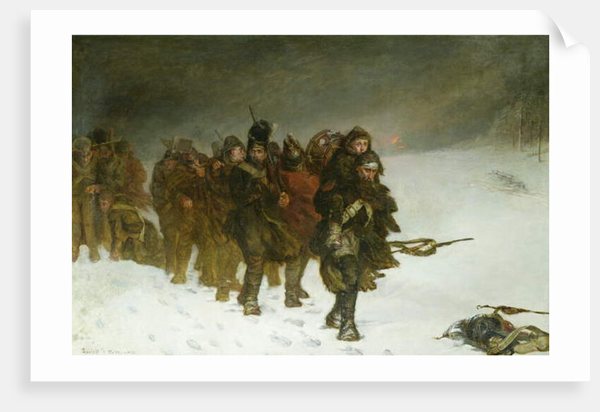 On the March from Moscow, 1873 by Laslett John Pott