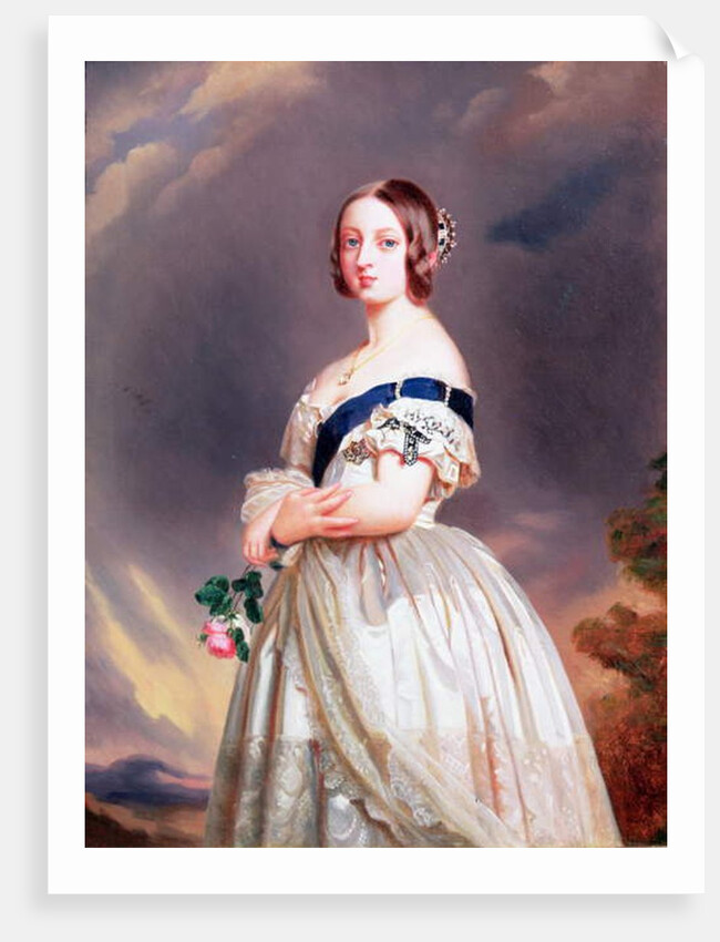 Queen Victoria 1842 by Franz Xaver Winterhalter