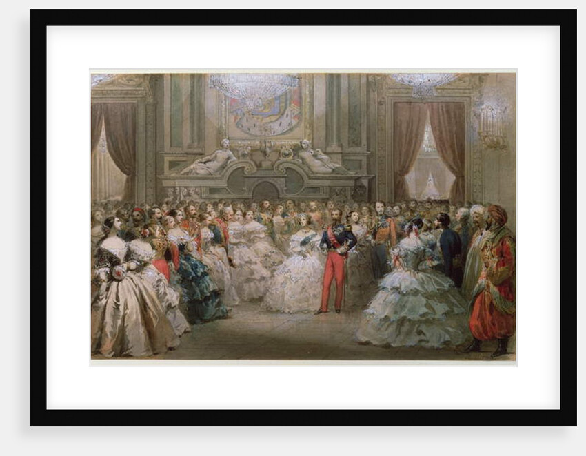 Queen Victoria and Prince Albert at a gala dinner given by Napoleon III and Eugenie, 1853 by Hippolyte Louis & Polydore Pauquet
