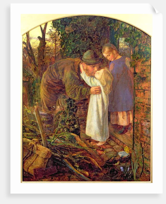 Home from work, 1861 by Arthur Hughes