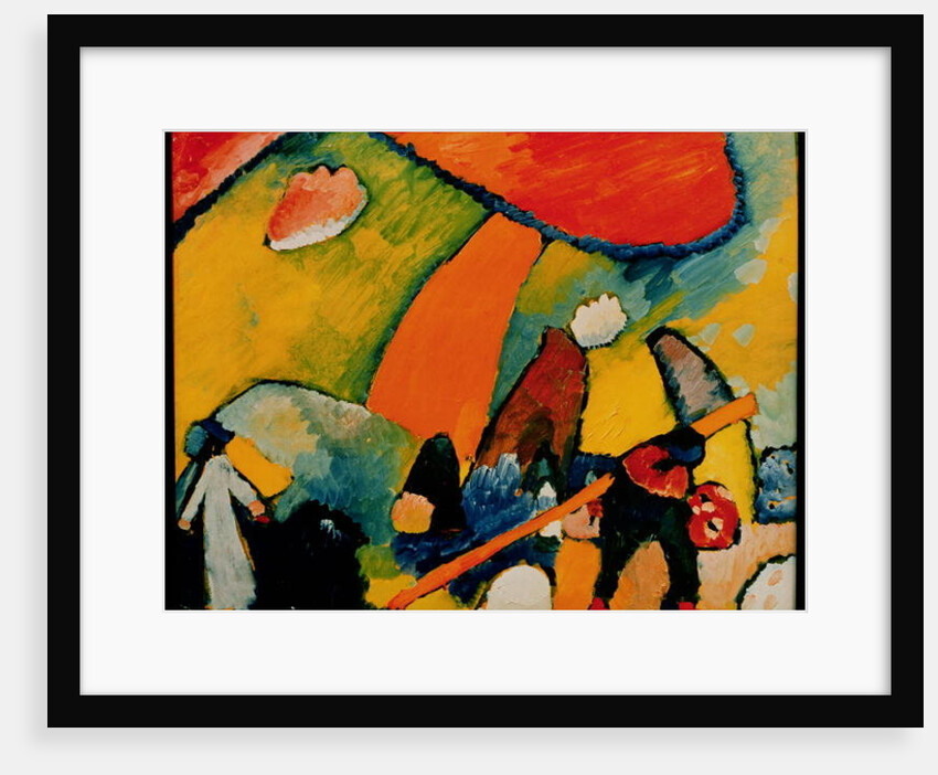 On the Beach, 1909 by Wassily Kandinsky