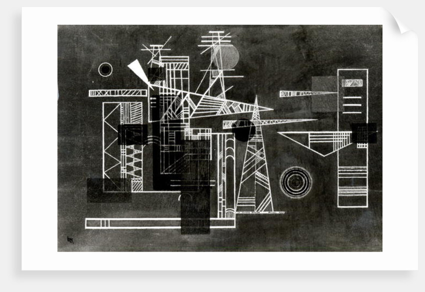 Construction with points, 1927 by Wassily Kandinsky