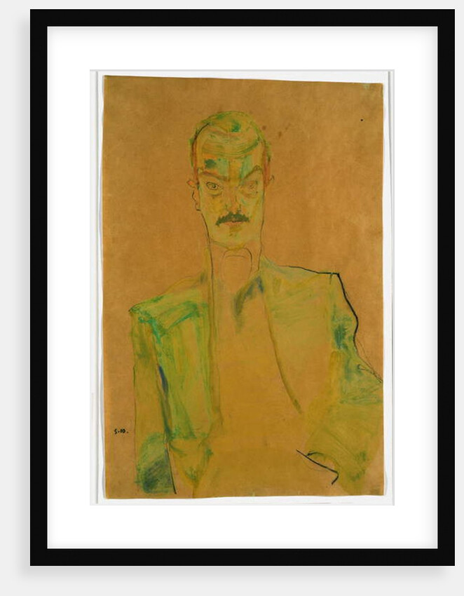 Nude on Coloured Fabric, 1911 by Egon Schiele