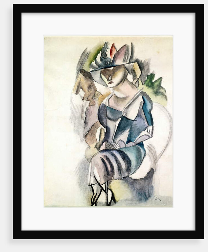 Seated woman, 1917 by Jules Pascin