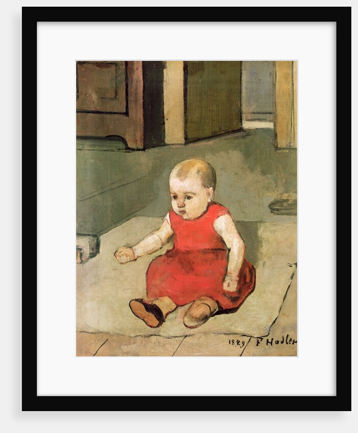 Little Hector on the floor, 1889 by Ferdinand Hodler