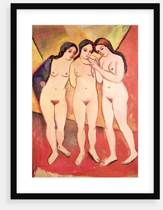Three Naked Girls by August Macke