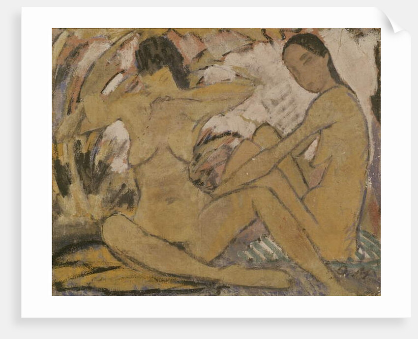 Two Women Sitting, c.1914 by Otto Muller or Mueller