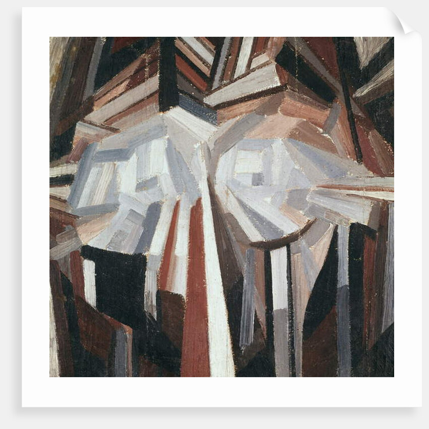 Cubist Head, 1914-15 by Alexander Bogomazov