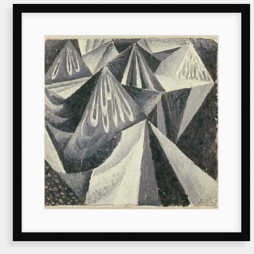 Cubo-Futurist Composition in Grey and White, 1916 by Alexander Bogomazov