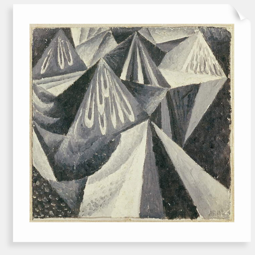 Cubo-Futurist Composition in Grey and White, 1916 by Alexander Bogomazov