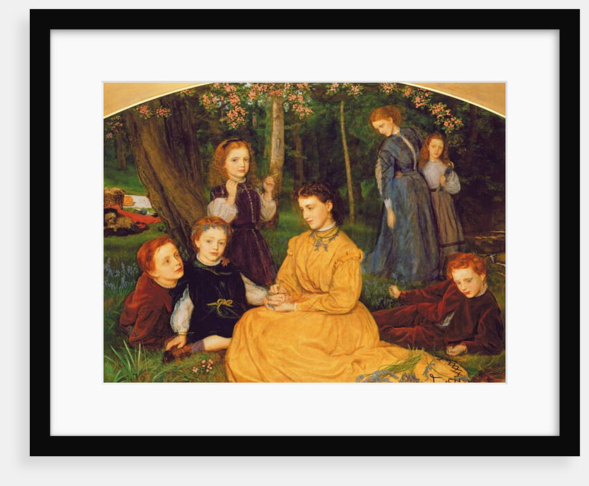 A Birthday Picnic - Portraits of the Children of W.W. Pattinson, Esq. of Felling, Near Gateshead, 1866-67 by Arthur Hughes