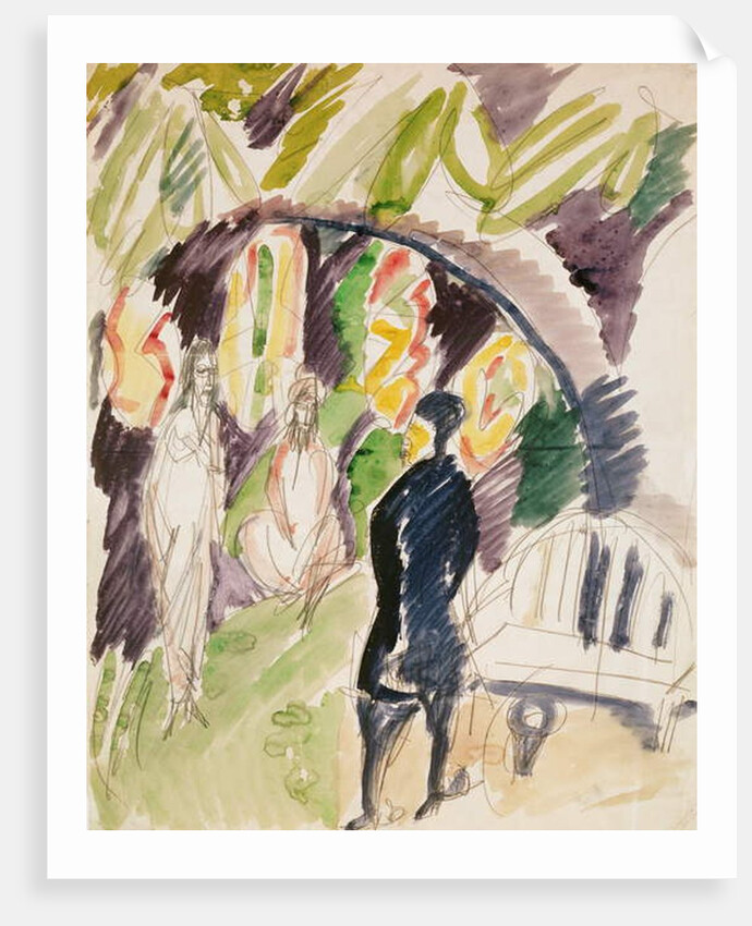 Divan 1912-14 by Ernst Ludwig Kirchner