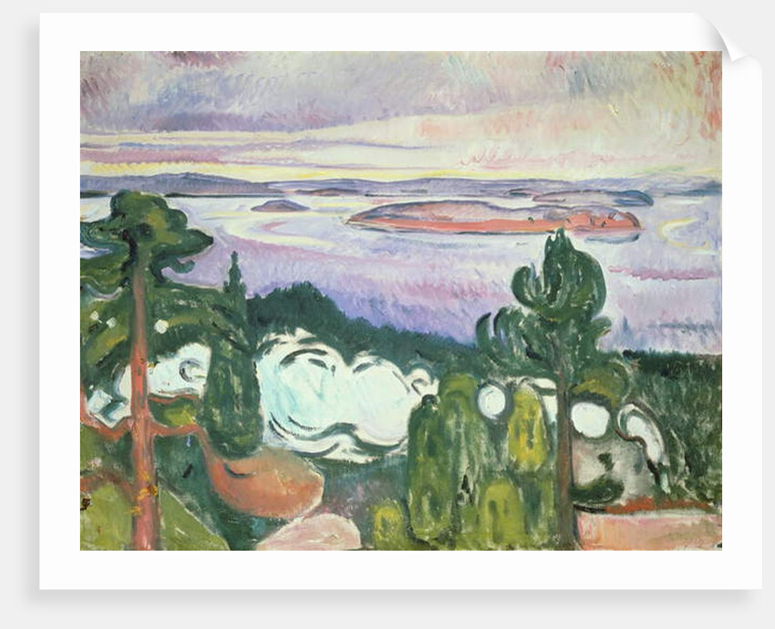 Oslofijord - Northern Beach 1910 by Edvard Munch