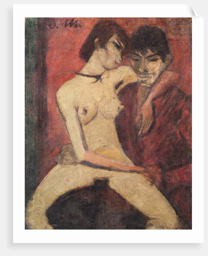 Seated Gipsy Lovers, 1922 by Otto Muller or Mueller