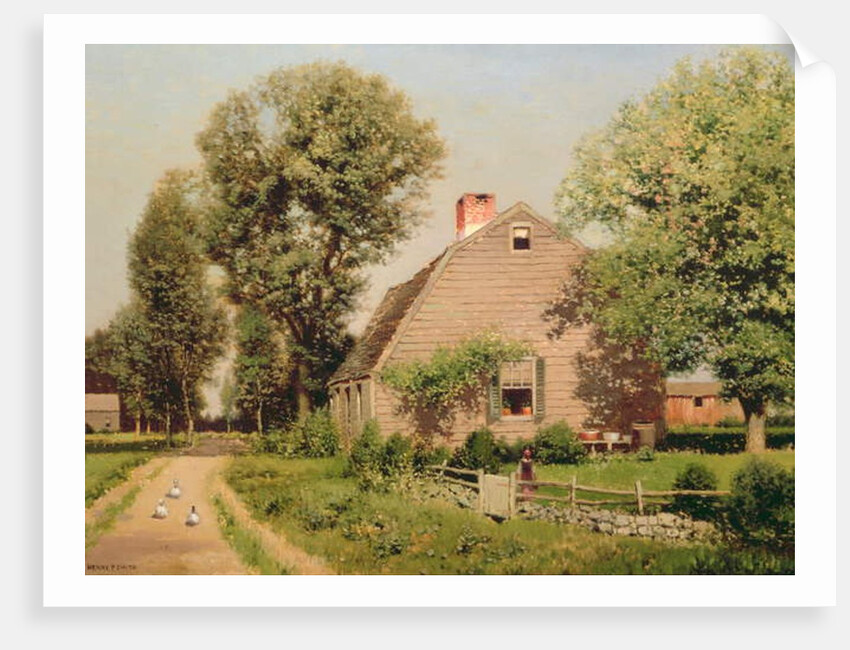 Old Homestead on the Turnpike, c.1889 by Henry Pember Smith
