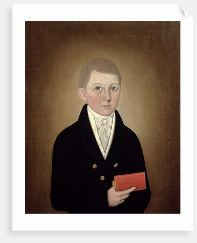 Boy Holding a Book, c.1810 by John Brewster