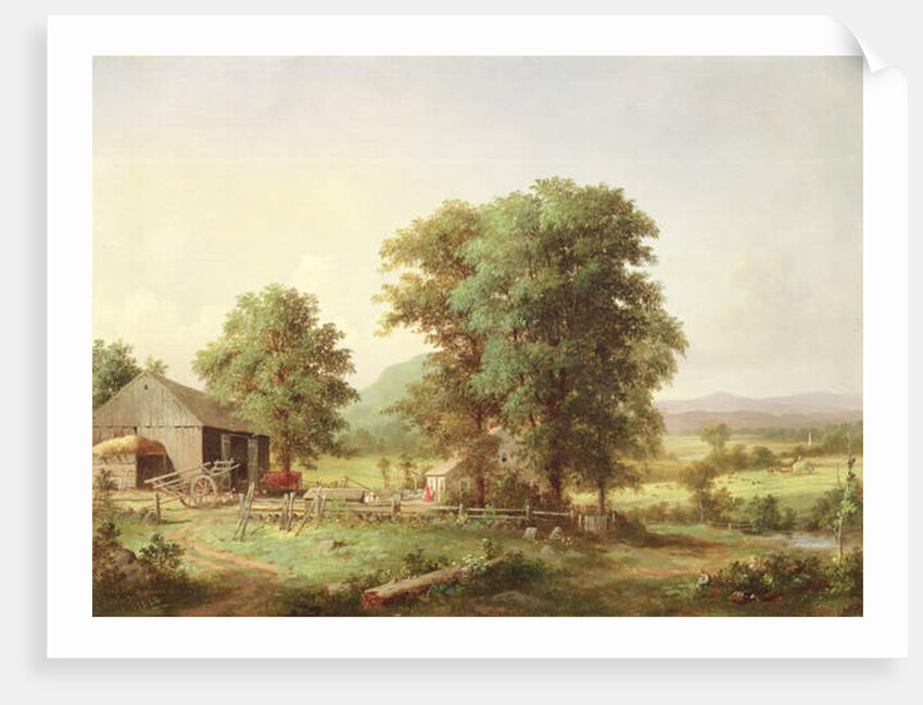Summer Landscape, 1862 by George Henry Durrie